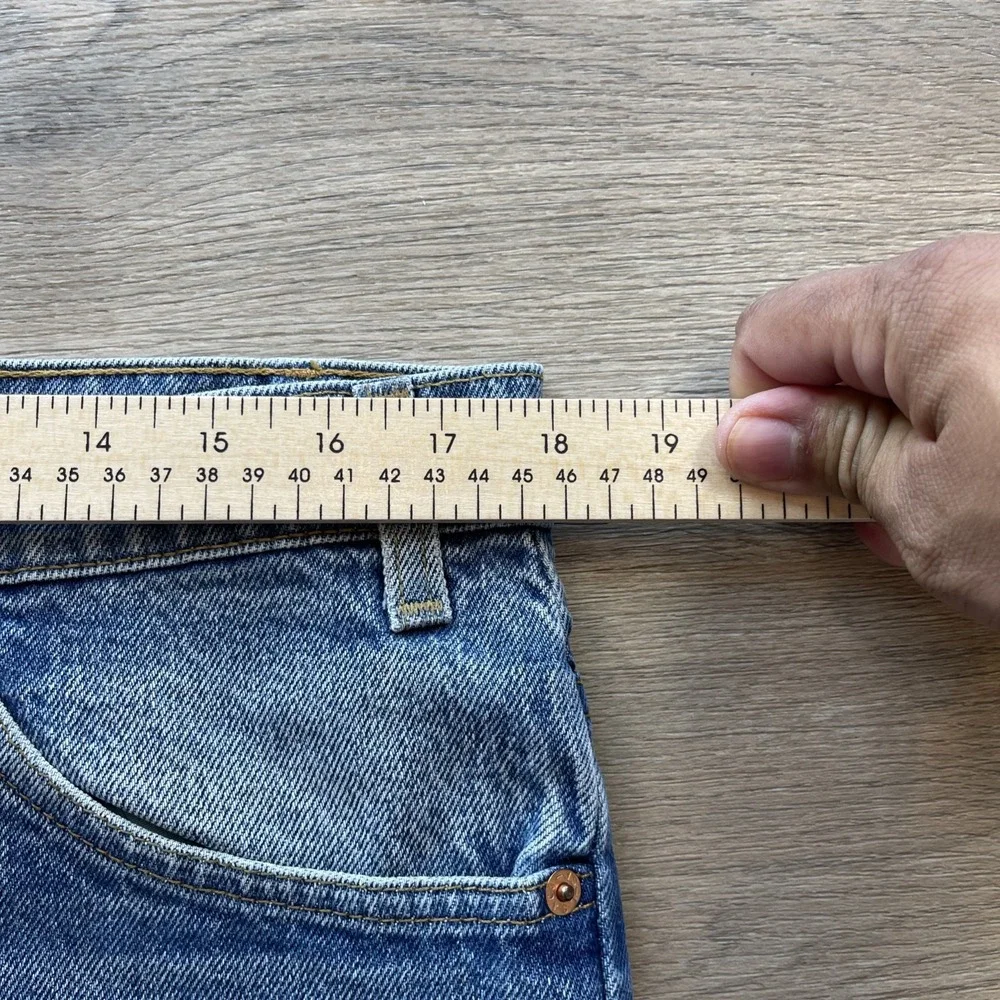 Vintage Levi's 517 Orange Tab Made in USA Boot Cut Jeans Men's 38x32 Blue Denim